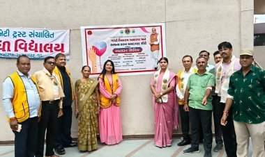 લાયન્સ ક્લબ અમદાવાદ સીટી અને ગાંધી વિધ્યાલય અસારવા દ્વારા રકતદાન શિબીરનું આયોજન