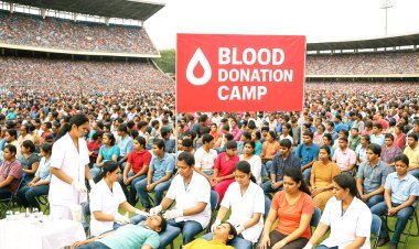 મુખ્યમંત્રી અને રાજયપાલની ઉપસ્થિતિમાં અમદાવાદના મોદી સ્ટેડીયમમાં મેગા રક્તદાન કેમ્પનો પ્રારંભ : ૧ દિવસમાં પાંચ લાખ યુનિટ બ્લડ એકત્ર કરાશે