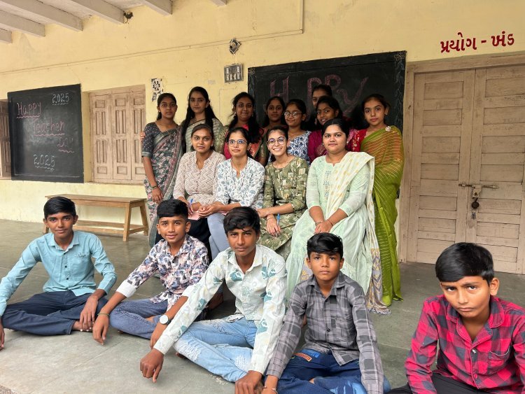 મુરલીધર સ્કૂલમાં શિક્ષકદિનની ઉજવણી કરવામાં આવી.