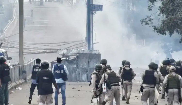 વડાપ્રધાન મોદીની મુલાકાત બાદ મણીપુરમાં પુન: હિંસા ભડકી ઉઠી : પોલીસ સ્ટેશન પર હુમલો, આગજની 