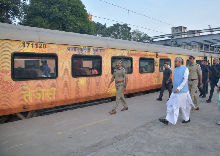 રાજ્યપાલ આચાર્ય દેવવ્રતજીએ તેજસ એક્સપ્રેસ ટ્રેનમાં મુસાફરી કરી