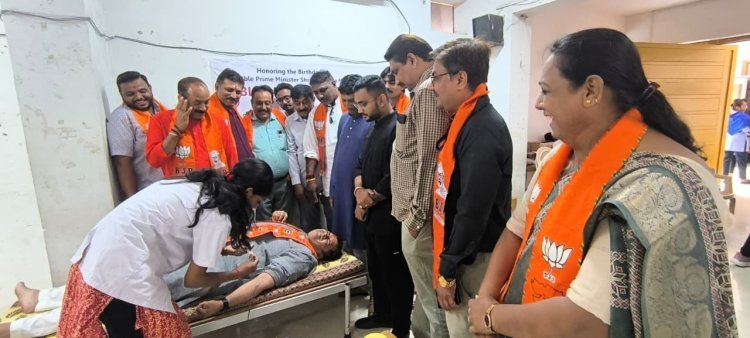 પ્રધાનમંત્રી નરેન્દ્રભાઈ મોદીના જન્મદિવસ નિમિત્તે "સેવા પખવાડિયા" અંતર્ગત ભારતીય જનતા પાર્ટી જુનાગઢ મહાનગર દ્વારા વિવિધ કાર્યક્રમો યોજાયા