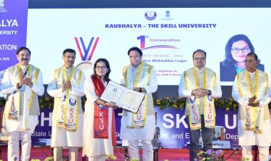કૌશલ્ય વિકાસ અને રોજગાર મંત્રી શ્રી બલવંતસિંહ રાજપૂતની અધ્યક્ષતામાં કૌશલ્યા – ધ સ્કિલ યુનિવર્સિટીનો પ્રથમ દીક્ષાંત સમારોહ ગાંધીનગર ખાતે યોજાયો