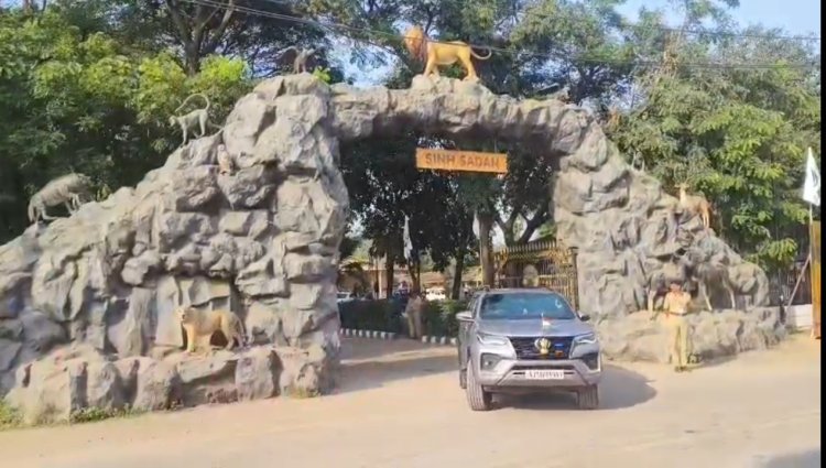 રાષ્ટ્રપતિ દ્રૌપદી મુર્મુ  સિંહ દર્શન કરવા રવાના સિંહ સદનમાં રાત્રી રોકાણ 