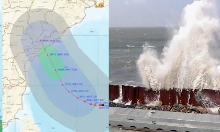 આજે સાંજે મોન્થા વાવાઝોડુ આંધ્રપ્રદેશના દરીયા કિનારે ત્રાટકશે