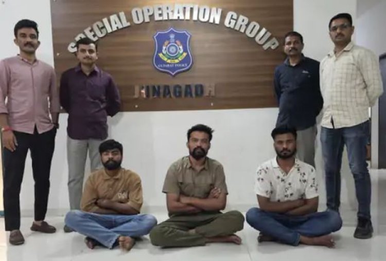 ખૂન, લૂંટ, ચોરી, ગુજસીટોક સહીતનાં ગુનામાં સંડોવાયેલા ૩ શખ્સોને સુરેન્દ્રનગર પંથકમાંથી એસઓજીએ ઝડપી લીધા