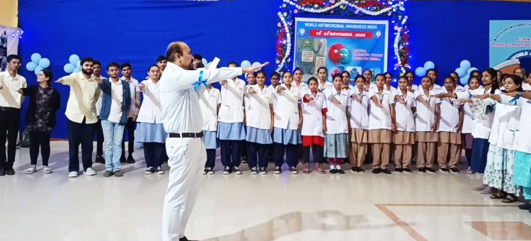 સિવિલ હોસ્પિટલ જૂનાગઢ ખાતે વિશ્વ એન્ટી માઈક્રોબિયલ રેઝિસ્ટન્સ જાગૃતિ સપ્તાહની ઉજવણી