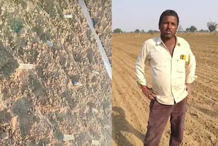 રાજસ્થાનમાં ખેડુતને પાક વિમાની રકમ નહીં મળતા ખેતરમાં પ૦૦-પ૦૦ની નોટો વાવી દીધી