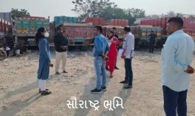 કેશોદ SDMનો માંગરોળ શીલ વિસ્તારમાં ચાલતી ગેરકાયદેસર પથ્થરની ખાણ પર દરોડો