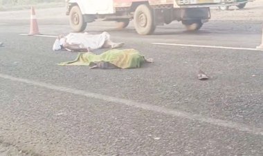 પદયાત્રા સંઘ પર વાહન ફરી વળતા ચાર યાત્રાળુના મોત