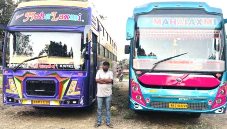 મેંદરડા વિસ્તારમાંથી એક સરખા નંબર પ્લેટ વાળી બે લક્ઝરી બસ પકડાઈ :  માલીક વિરૂધ્ધ ગુન્હો દાખલ