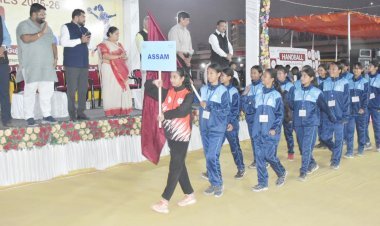 રાષ્ટ્રીય કક્ષાની હેન્ડબોલ સ્પર્ધાનો પ્રારંભ કરાવતા સાંસદ રાજેશ ચુડાસમા