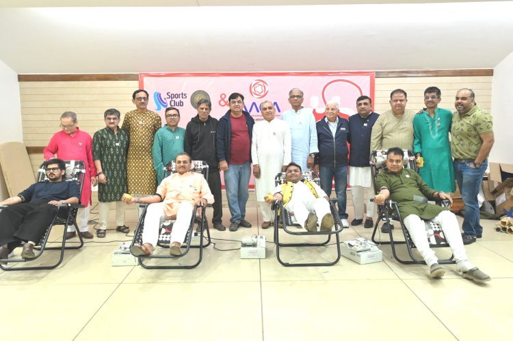 AACA અને સ્પોર્ટ્સ ક્લબ અમદાવાદના સંયુક્ત ઉપક્રમે રિપબ્લિક ડે નિમિત્તે ૯મો બ્લડ ડોનેશન ડ્રાઇવ સફળતા પૂર્વક યોજાયો