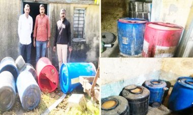 બગવદર પોલીસે મોઢવાડા ગામેથી દેશી દારૂની ભઠ્ઠી પકડી પાડી