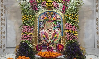 શ્રી કષ્ટભંજનદેવ હનુમાનજીને ઓકિર્ડ, ગુલાબ અને શેવંતીના ફૂલોનો દિવ્ય શણગાર, ૨૦૦ કિલો મોસંબીનો અન્નકૂટ ધરાવાયો