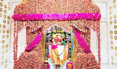 શ્રીકષ્ટભંજનદેવ દાદાને કેસુડાના ફુલનો દિવ્ય શણગાર કરાયો, ધાણી, ખજુર અને ડાળિયાનો અન્નકૂટ ધરાવાયો, હજારો ભક્તોએ દર્શન કર્યા