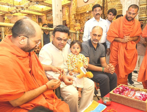 સાળંગપુરધામ ખાતે ICC ચેરમેન જયભાઈ શાહે કષ્ટભંજનદેવ હનુમાનજીના દર્શન કરી આશીર્વાદ મેળવ્યા