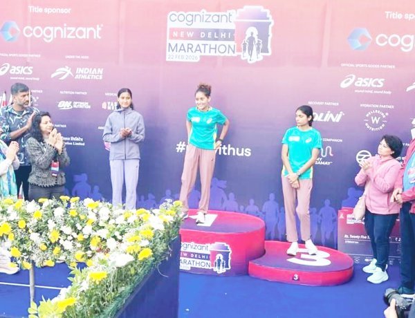 ખેતી બેંકની બ્રાન્ડ એમ્બેસેડર કુ.નિરમા ઠાકોરને "ન્યૂ દિલ્હી મેરેથોન ૨૦૨૬"માં નેશનલ ચેમ્પિયનનો તાજ પહેરાવાયો