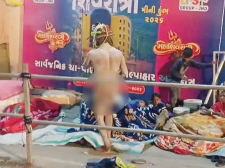 શિવરાત્રી મેળામાં નાગા સાધુએ તલવાર સાથે આતંક મચાવ્યો : લોકોમાં દોડધામ મચી ગઈ