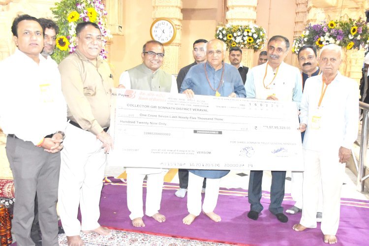 ભારતીય સંસ્કૃતિનાં પુનરૂત્થાન સમા સોમનાથ સ્વાભિમાન પર્વની ઉજવણી પછીની પહેલી મહાશિવરાત્રીએ સોમનાથ ધામમાં ભક્તિ અને સેવાનો અનોખો સુભગ સંયોગ રચાયો