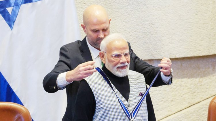 વડાપ્રધાન મોદીને ઈઝરાયેલનું સર્વોચ્ચ સન્માન ‘સ્પીકર ઓફ ધ નેસેટ’ અપાયું