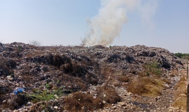 જૂનાગઢ મનપાની ડમ્પીંગ સાઈટ પર આગ લાગવાના શંકાસ્પદ બનાવો : તપાસની માંગણી