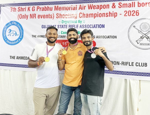 કર્ણાવતી શૂટિંગ સ્પર્ધામાં જૂનાગઢના ખેલાડીઓએ રજત ચંદ્રક મેળવ્યો