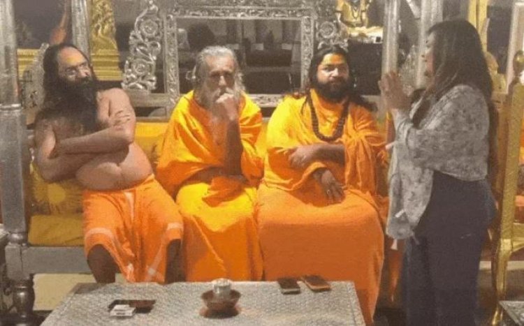 મહંત ઈન્દ્રભારતી ફરૂજી કીર્તિ પટેલ વિવાદનો મોડી રાત્રે નાટયાત્મક વળાંક : કીર્તિ પટેલે સંતોની માફી માંગતા સમાધાન થયું