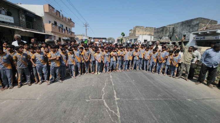 સુત્રાપાડાનાં ધામળેજ ગામે પીવાના પાણી પ્રશ્ને ગ્રામજનોનો ચકકાજામ