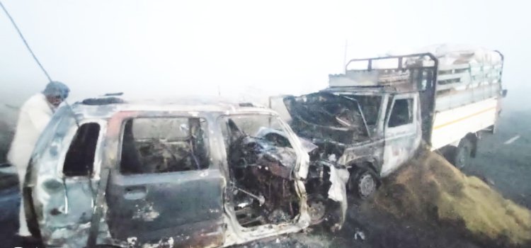 ખંભાળિયા નજીક બે વાહનો વચ્ચે ટક્કર : એકનું મૃત્યુ