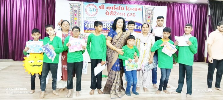 ભાવનગર શિશુવિહાર ખાતે નવનિધી દિવ્યાંગ ચેરીટેબલ ટ્રસ્ટ દ્વારા આંતરરાષ્ટ્રીય મહિલા દિનની થયેલ ઉજવણી
