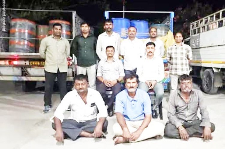 નવાબંદર મરીન પોલીસે તડ ચેક પોસ્ટ નજીકથી ડીઝલનો જથ્થો ઝડપી લીધો