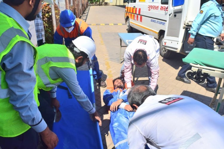 જૂનાગઢમાં ટોરેન્ટ ગેસ કંપની ખાતે મોકડ્રીલ યોજાઈ