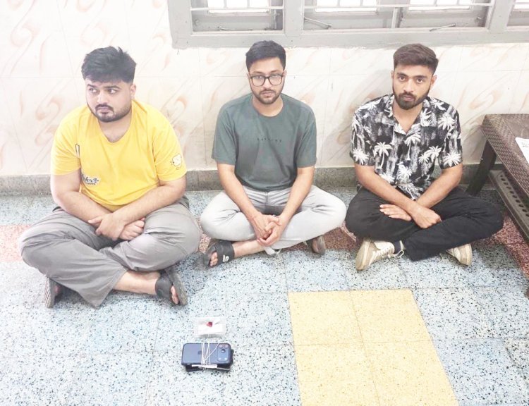 પોરબંદરમાં એસ.ઓ.જી.નો સપાટો: ૧૧ ગ્રામ હાઈબ્રીડ ગાંજા સાથે ત્રણ શખ્સ ઝડપાયા