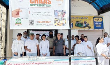 એસટી બસ સ્ટેશન ખાતે મહા છાશ વિતરણનું આયોજન