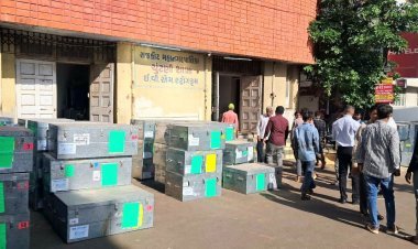 રાજકોટ મહાનગરપાલિકાની ચૂંટણી માટે ઈ.વી.એમ.ની ફાળવણી કરાઈ