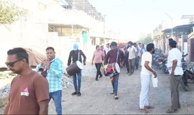 પ્રજાપતિ પુત્ર હિરેન ગોહિલે પિતાની ઈચ્છા મુજબ અંતિમયાત્રા વાજતેગાજતે કાઢી પિતાના મૃત્યુનો મહોત્સવ બનાવ્યો