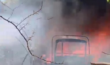 જૂનાગઢમાં પોલીસ MT યાર્ડમાં ભીષણ આગ