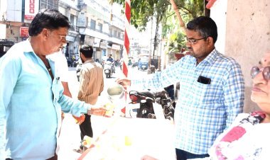 જૂનાગઢમાં સેવાભાવી સંસ્થા દ્વારા 185 લીટર વિનામુલ્યે ફુલ ઠંડી છાશ વિતરણ કરવામાં આવ્યું