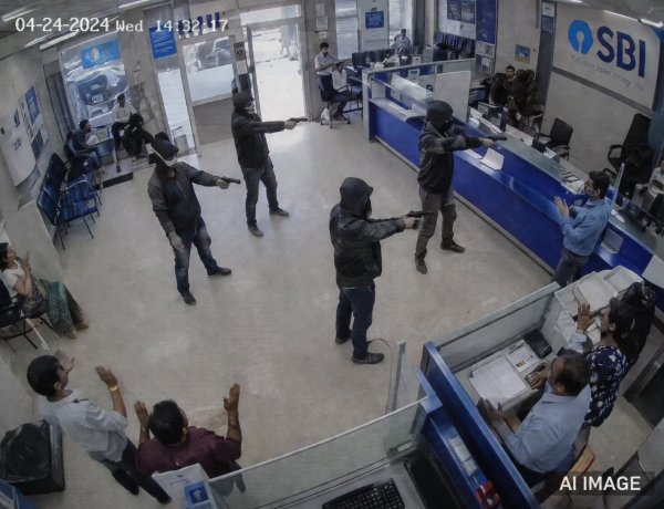 સુરતના વરાછામાં SBI બેંકમાં દિવસદહાડે લૂંટ, 55 મિનિટમાં 50 લાખથી વધુની રોકડ ઉઠાવી લૂંટારૂઓ ફરાર