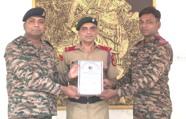 જૂનાગઢની બહાઉદ્દીન આર્ટ્સ કોલેજના મદદનીશ પ્રાધ્યાપક એન.સી.સી.ના લેફ્ટનન્ટ બન્યા : નાગપુર ખાતે પ્રી-કમિશન તાલીમ સફળતાપૂર્વક પૂર્ણ કરી