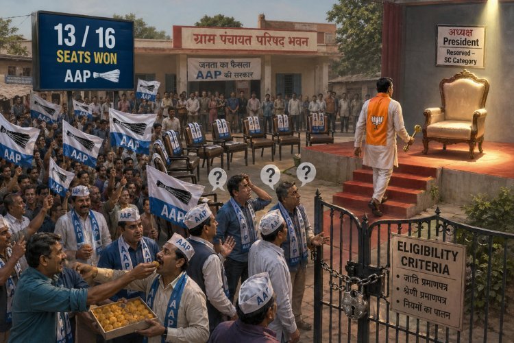 પ્રમુખ પદ અનુ. જાતિ માટે અનામત હોય, ભેસાણ તાલુકા પંચાયતમાં જીત આપની થઈ પરંતુ પ્રમુખ ભાજપનાં બનશે