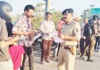 જીલ્લા ટ્રાફિક શાખા દેવભૂમિ દ્વારકા પોલીસ દ્વારા ખંભાળિયા વિસ્તારમાં ટ્રાફિક ફૂટ પેટ્રોલિંગ