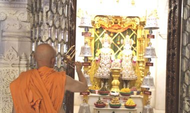 જૂનાગઢ BAPS સ્વામિનારાયણ મંદિરનો વીસમો  પાટોત્સવ ૨૫૧ યજ્ઞકુંડની  આહૂતિ સાથે ધામધૂમપૂર્વક ઉજવાયો