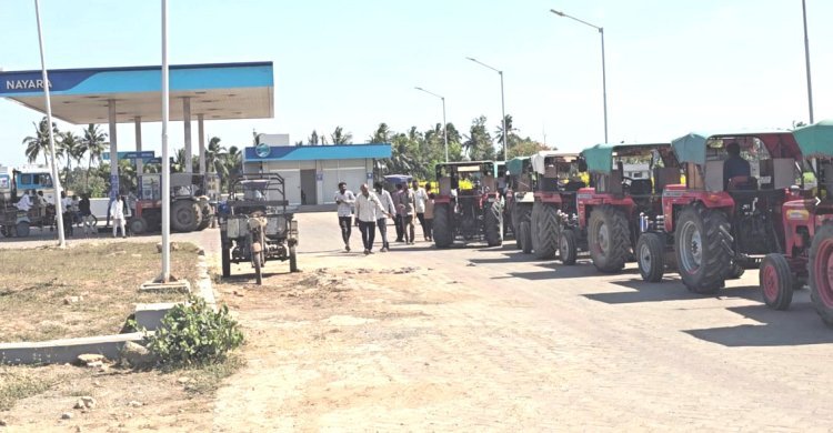 ગીર સોમનાથ જીલ્લામાં ડીઝલની અછતને લઈને ખેડૂતો મુશ્કેલીમાં મુકાયા : ઉનાળું પાકની લણણી અને ચોમાસુ વાવેતર અટવાયા