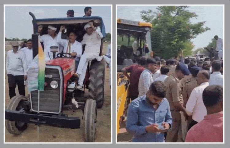 કોંગ્રેસના નેતૃત્વ હેઠળ આજે ગાંધીનગરમાં ખેડુતોની 1111 ટ્રેકટર સાથે વિશાળ રેલી : મંજુરી નહીં