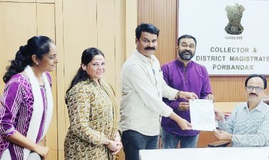 શિક્ષકોના પડતર પ્રશ્નો અંગે પોરબંદર જિલ્લા પ્રાથમિક શૈક્ષિક મહાસંઘ દ્વારા કલેક્ટરને રૂબરૂ રજૂઆત