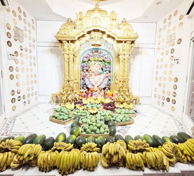 એકાદશી શનિવાર નિમિતે શ્રી કષ્ટભંજનદેવ દાદાને ફળોનો અન્નકૂટ ધરાવાયો