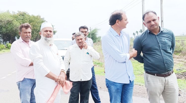 કોંગ્રેસની રજુઆતનો પડઘો : ટીનમસ ફાટકે સર્કલ મુકવા પ્રશ્ને અધિકારીઓએ સ્થળ નિરીક્ષણ કર્યુ