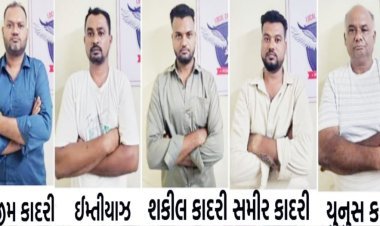 પોરબંદરમાં પાંચ માથાભારે અસામાજિક તત્વો સામે પાસા હેઠળ કાર્યવાહી
